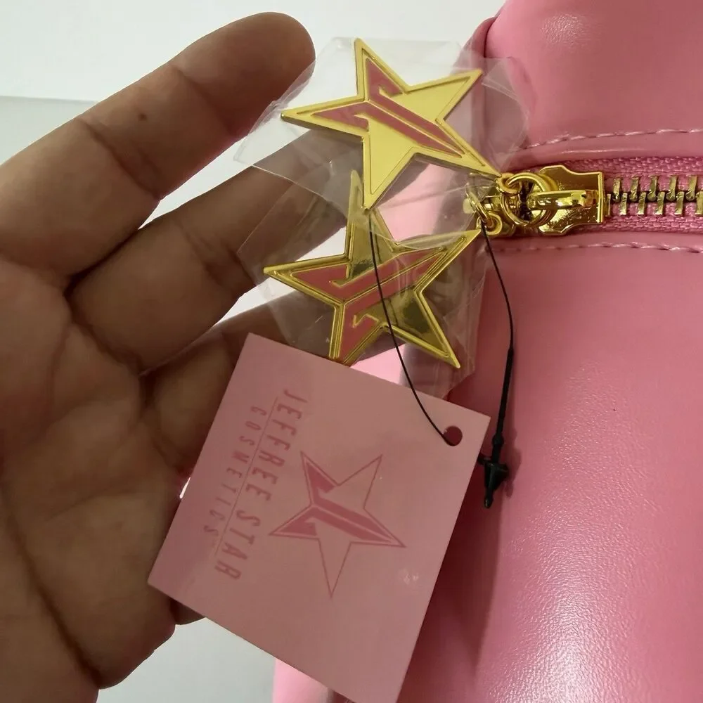 Jeffree Star Cosmetics Pink Travel Skincare Makeup Bag Case Discontinued NWT